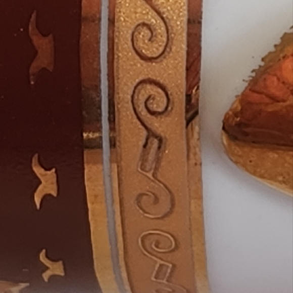 24Kt Gold Trim Footed Demi Tasse and Saucer - Picture 8 of 11